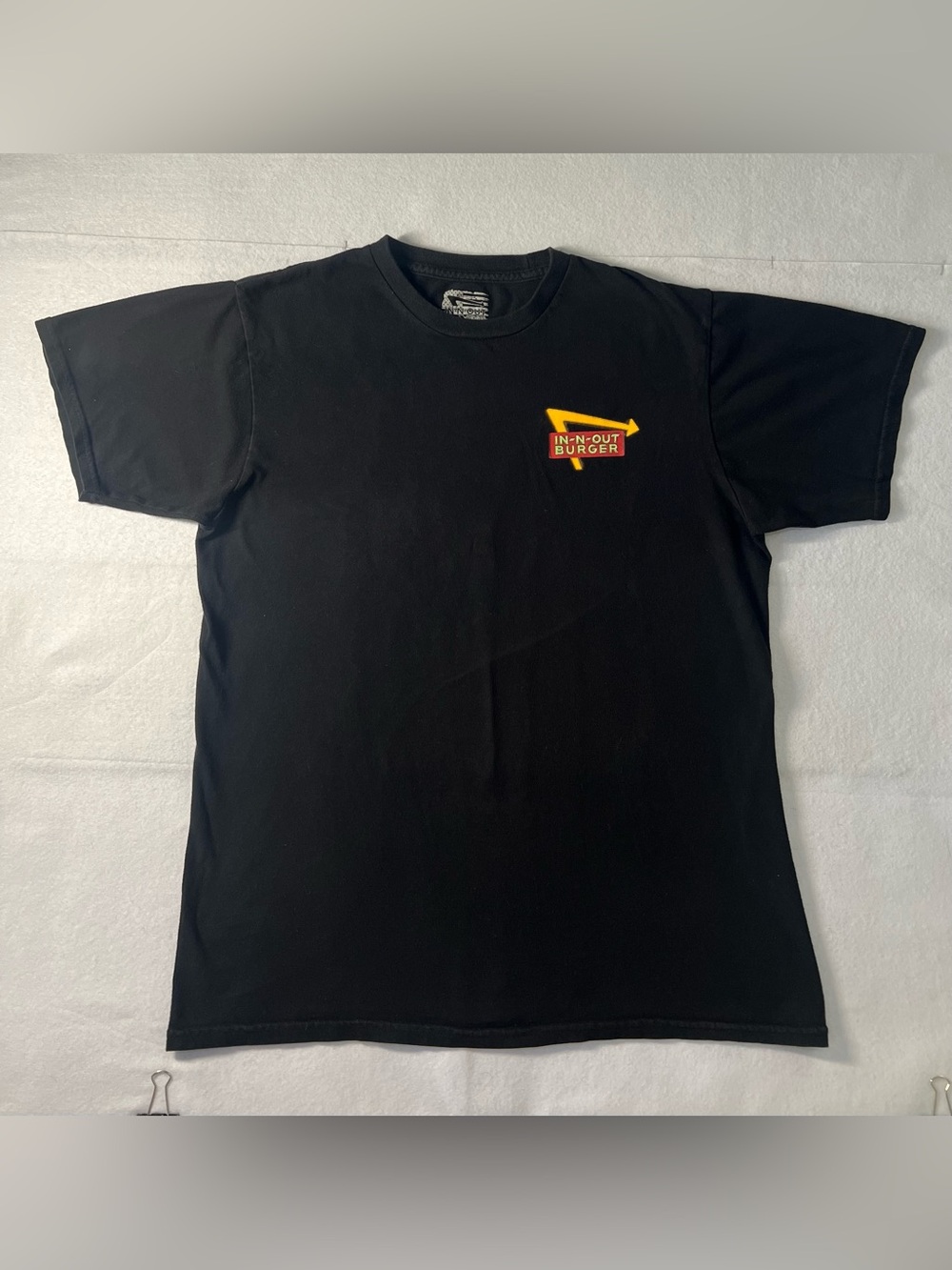 In-N-Out Burger Men’s 75th Anniversary T-Shirt, Black, Medium 1948-2023 Collage